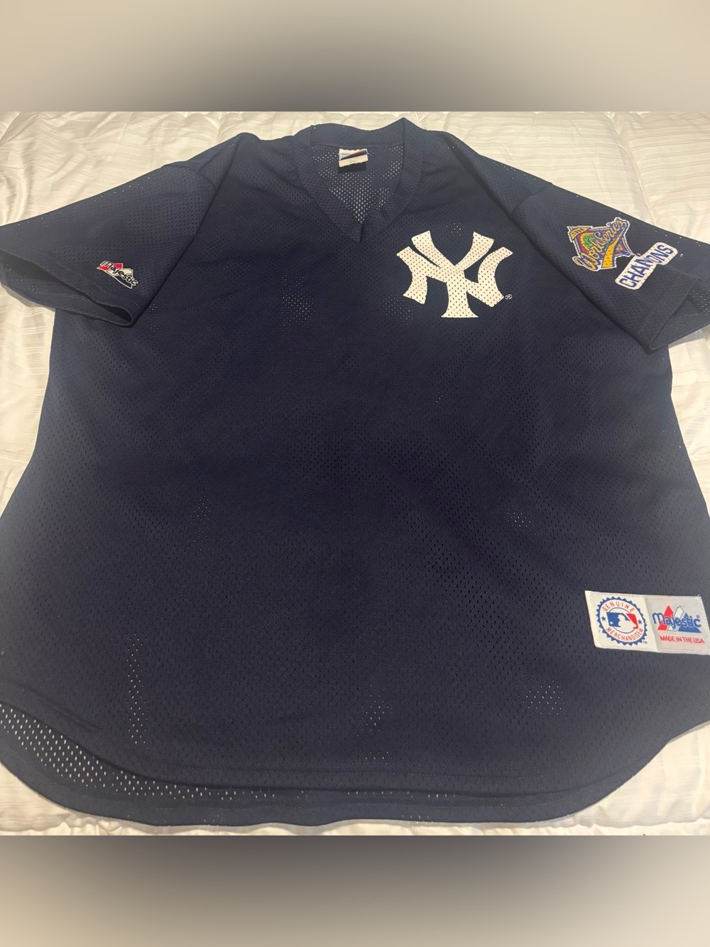 Vintage Bernie Williams #51 NY Yankees 1996 World Series Champions Jersey XXL